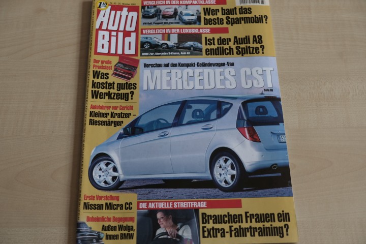 Deckblatt Auto Bild (43/2002)